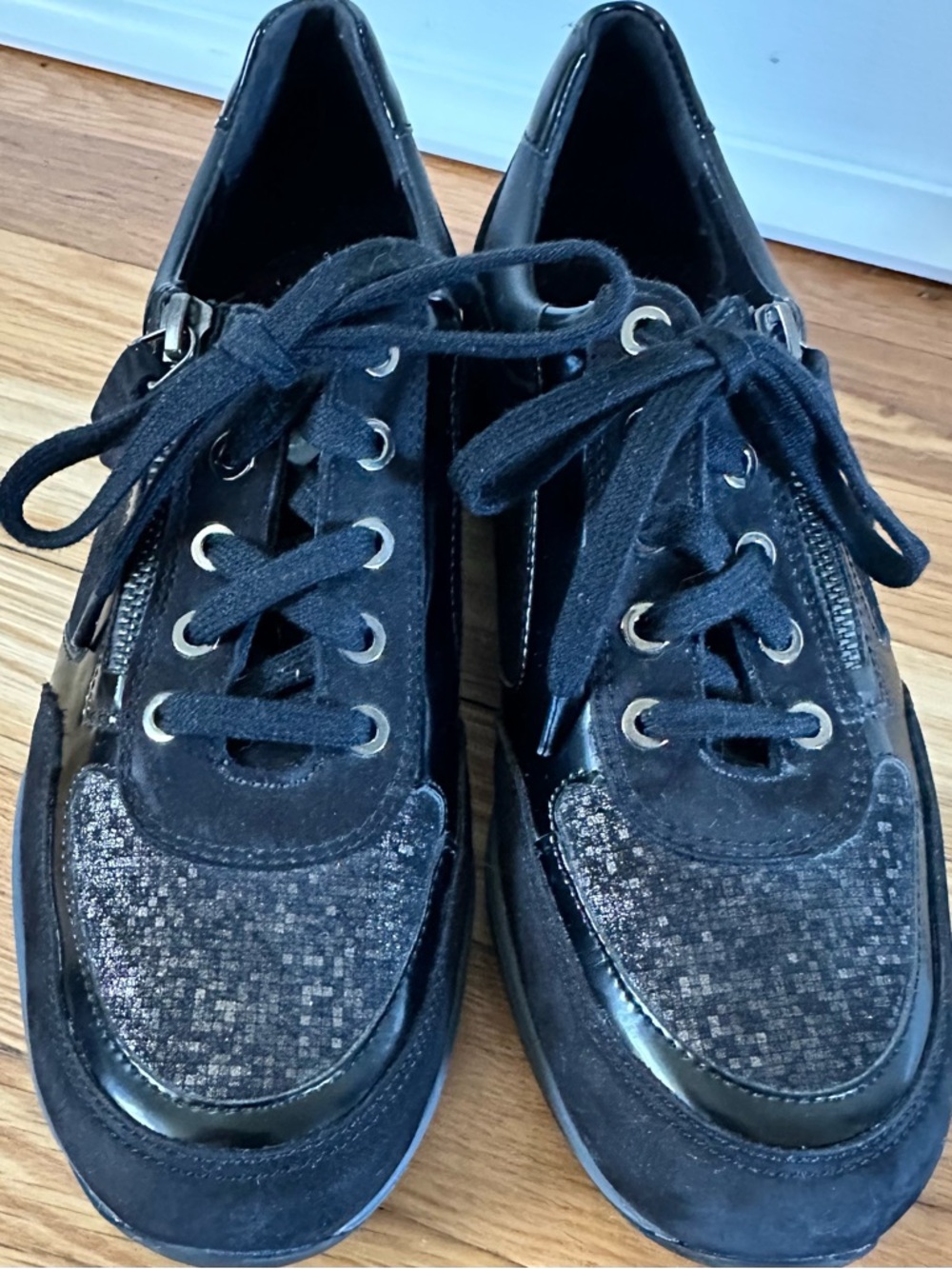 Mephisto Ylona Leather Side Zip Oxford Sneakers - Picture 3 of 10